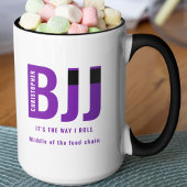 Mug BJJ Way I Roll Ajouter Votre Nom Jiu Jitsu Purple