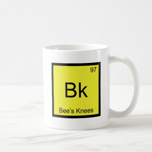 Mug Bk - Bee's Knees Symbole d'élément chimique Bee Te (Droite)