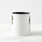 Mug Black Adam Distressed Lightning Bolt Graphic (Centre)