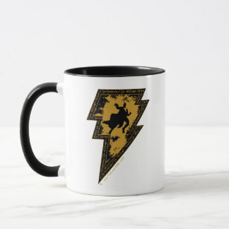 Mug Black Adam Distressed Lightning Bolt Graphic