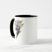 Mug Black Adam Grey et Gold Lightning Graphic (Devant gauche)