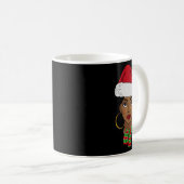 Mug Black African American Père Noël Afro Christmas Me (Devant droit)