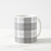 Mug Black and White Buffalo Plaid (Devant droit)