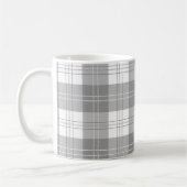Mug Black and White Buffalo Plaid (Gauche)
