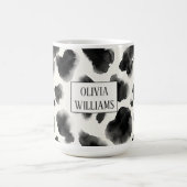 Mug Black and White Cow Print Pattern (Centre)
