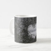 Mug Black and White Love Snow Heart Photo Noël (Devant gauche)