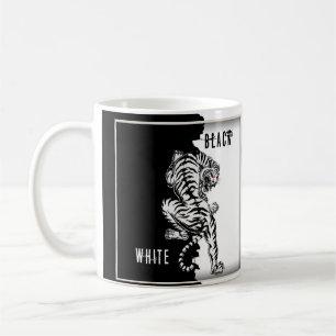 Mug Black and white luggage tag trifold wallet
