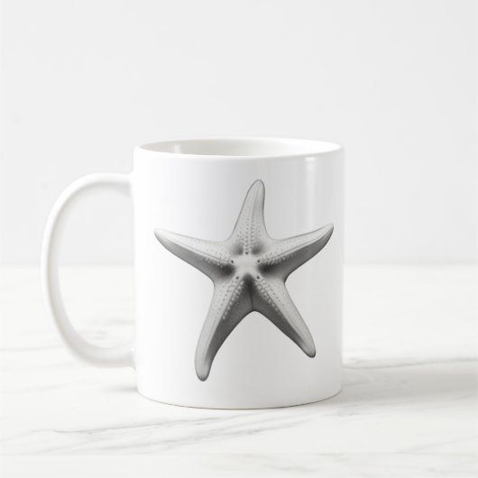 Mug Black and White Starfish (Gauche)