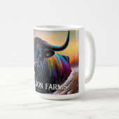 Mug Black Angus Bull Winter (Devant droit)