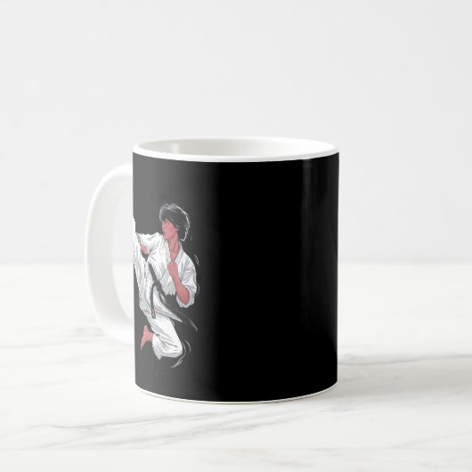 Mug Black Belt Karate Fighter (Devant gauche)