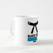 Mug black belt loading martial arts karate taekwondo (Devant gauche)