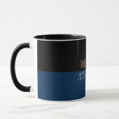 Mug Black Blue Bold Texte tendance Style Votre nom (Gauche)