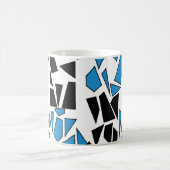 Mug Black Blue Stained Glass Pattern (Centre)
