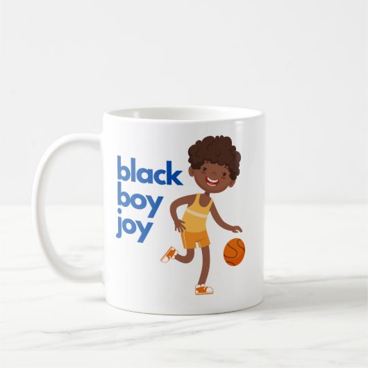 Mug Black Boy Joy - Basketball (Gauche)