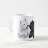 Mug Black Cairn et West Highland Terriers (Devant gauche)
