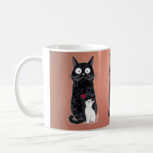 Mug black cat  (Gauche)