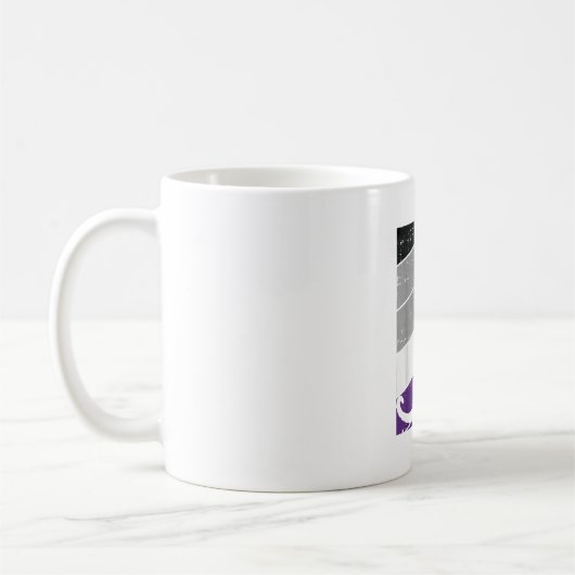 Mug Black Cat Aexuel Pride Kitten Lover LGBT-Q Fier (Gauche)