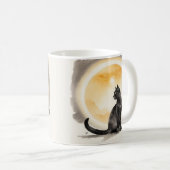 Mug Black Cat Aquarell (Devant droit)