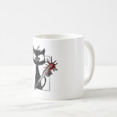 Mug Black Cat Baseball Horror Halloween (Devant droit)