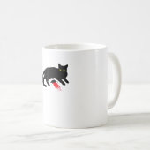 Mug Black Cat Killer instincts Dead Mouse Punk Goth (Devant droit)
