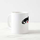 Mug Black Cat Killer instincts Dead Mouse Punk Goth (Devant gauche)