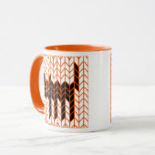Mug BLACK CAT KNIT Combo Orange (Devant gauche)