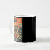 Mug Black Cat Ramen Alien Ufo Funny Japanese Kawaii An (Devant gauche)