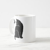 Mug Black Cat Says No – Funny Cat Mom  (Devant gauche)