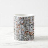 Mug Black Cat Sitting Outdoors (Centre)