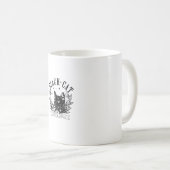 Mug Black Cat Social Club, Ghots Cat, Halloween rétro, (Devant droit)