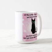 Mug Black Cat Wisdome - Fleurs de cerisiers (Devant droit)