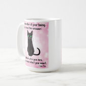 Mug Black Cat Wisdome - Fleurs de cerisiers (Devant gauche)