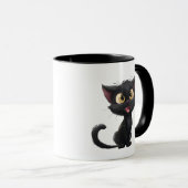 Mug black Cats are my favorite peaple (Devant droit)