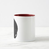 Mug Black chat fluff autour et découvrez (Centre)