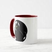 Mug Black chat fluff autour et découvrez (Devant gauche)
