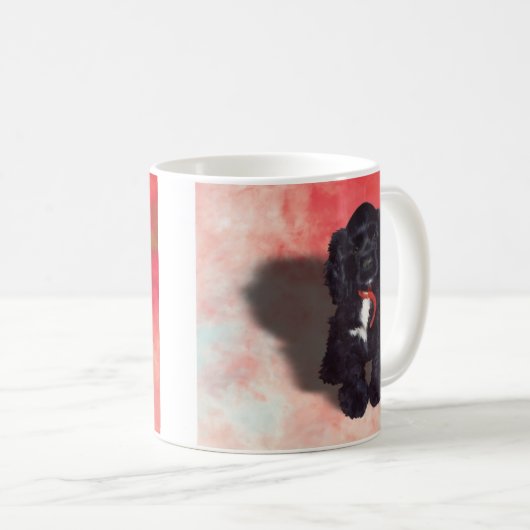 Mug Black Cocker Spaniel Puppy - Abby (Devant droit)