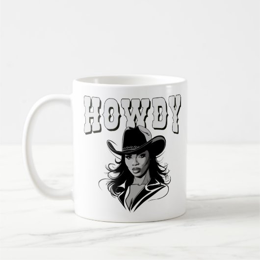 Mug Black Cowgirl Western Rodeo Texas Black History (Gauche)