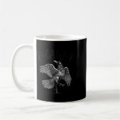 Mug Black Crow, F-caw-f Funny Black Bird (Gauche)