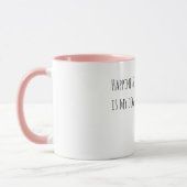 Mug Black Dog Pink Ball (Gauche)