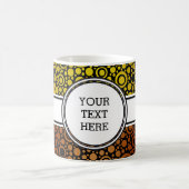 Mug Black Dots & Circles Grid + your backgr. & (Centre)