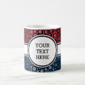 Mug Black Dots & Circles Grid + your backgr. & (Centre)
