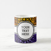 Mug Black Dots & Circles Grid + your backgr. & (Centre)