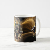 Mug black egyptian (Devant droit)