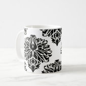 Mug Black Elegant Damask (Devant gauche)