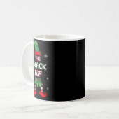 Mug Black Elf Christmas Pajamas Pjs Matching Family Gr (Devant gauche)