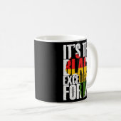 Mug Black Excellence Afro Black Pride Africaine Black (Devant droit)