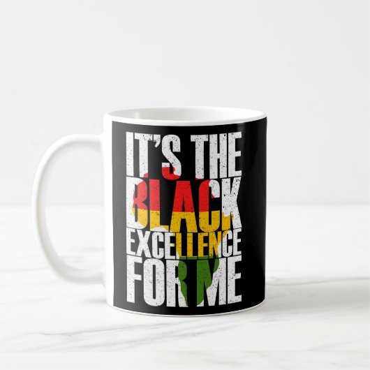 Mug Black Excellence Afro Black Pride Africaine Black (Gauche)