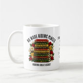 Mug Black Excellence History Heroes Bookish Gift (Gauche)