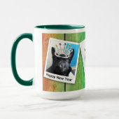 Mug Black German Shepherd Puppy Vacances d'hiver, ZKA (Gauche)