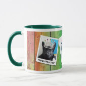 Mug Black German Shepherd Puppy Winter Holiday 11, ZKA (Gauche)